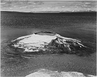 "The Fishing Cone - Yellowstone Lake, Yellowstone National Park," Wyoming. Photographer: Adams, Ansel, 1902-1984. Original public domain image from Flickr