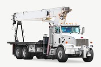 Crane boom truck isolated object psd