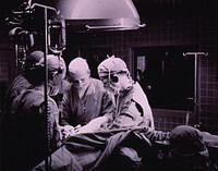 Open-heart surgery, NIH, 1955. Original public domain image from Flickr