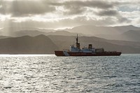 USCGC Polar Star arrival into Wellington, February 18 2019. Original public domain image from Flickr