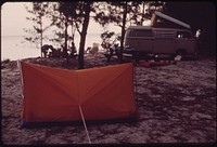 Camping Facilities with Water, Electricity, and Plumbing, Are Available at Long Key State Park. Many Campers Bring Their Own Tents. Photographer: Schulke, Flip, 1930-2008. Original public domain image from Flickr