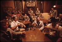 Members of the Concord Singers Drink Beer at the Turner Club in New Ulm, Minnesota.