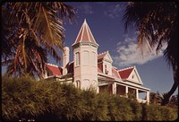 One of the Historic Wooden Houses of Key West. Designed in the Intricate Style of the Bahamas, These Fine Old Buildings Have Been Carefully Restored and Preserved. Photographer: Schulke, Flip, 1930-2008. Original public domain image from Flickr