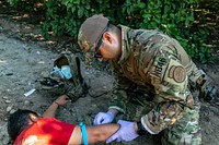 U.S. Border Patrol BORSTAR Agent Renders Medical Aid