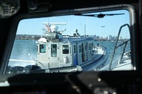 U.S. Customs and Border Protection Air and Marine Operations, marine interdiction agents provide security, patrolling the Potomac River in a 38’ S.A.F.E boat in support of the 59th Presidential Inauguration in Washington, D.C, January 19, 2021.