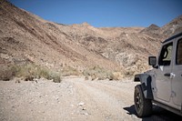 off-roader on sandy section of Pinkham Canyon Road