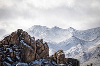 Snow covered mountains near Quail Springs