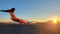 A large airtanker is refilled with retardant at the Boise Airtanker Base in Idaho. Photo by Garth Nelson, BLM