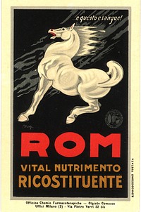 ROM Vital Nutrimento Ricostituente: e Quèsto è Sangue! =: ROM Vital Restorative Nourishment: and This Is Blood!