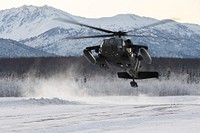 Alaska Army National Guard aviators support UAA Army ROTC field training exerciseAn Alaska Army National Guard UH-60L Black Hawk helicopter assigned to the 1-207th Aviation Regiment makes a tactical insertion at Malemute Drop Zone on Joint Base Elmendorf-Richardson, Alaska, Dec. 2, 2022. The AKARNG aviators conducted air assault training with the University of Alaska Army ROTC detachment during its end-of-semester field training exercise. The AKARNG’s General Support Aviation Battalion routinely trains with all branches of the military as well as civilian agencies to hone its operational interoperability and maintain readiness for a wide range of state and federal missions. (U.S. Air Force photo by Alejandro Peña)