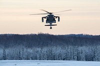 Alaska Army National Guard aviators support UAA Army ROTC field training exerciseAn Alaska Army National Guard UH-60L Black Hawk helicopter, assigned to the 1-207th Aviation Regiment, approaches Malemute Drop Zone at Joint Base Elmendorf-Richardson, Alaska, Dec. 2, 2022. The AKARNG aviators conducted air assault training with the University of Alaska Army ROTC detachment during its end-of-semester field training exercise. The AKARNG’s General Support Aviation Battalion routinely trains with all branches of the military as well as civilian agencies to hone its operational interoperability and maintain readiness for a wide range of state and federal missions. (U.S. Air Force photo by Alejandro Peña)