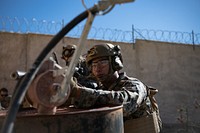 Operation Firebreak: Sharpening the Scalpel CAMP PENDLETON, Calif. (Nov. 15, 2022) – A Marine assigned to 2nd Battalion, 1st Marines pulls security during a simulated combat casualty egress with high fidelity manikins at Naval Expeditionary Medical Institute (NEMTI) during Operation Firebreak, November 15.Operation Firebreak is an exercise designed to evaluate operational readiness through simulated point of injury treatment and transport of casualties to the next level of care. Navy Medicine Operational Training Command (NMOTC) is comprised of six nationwide detachments that offer specialized medical training in the fields of aviation, aviation survival, surface and undersea warfare, expeditionary and special operations medicine. (U.S. Navy Photo by Mass Communication Specialist 2nd Class Russell Lindsey)