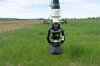 Pivot irrigation system on James Robinson's hayland within the Northern Cheyenne Indian Reservation. 