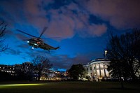 President Joe Biden departs for Rehoboth Beach, Delaware from the South Lawn of the White House aboard Marine One, Friday, January 20, 2023. (Official White House Photo by Carlos Fyfe)