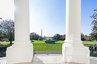 The South Lawn of the White House.
