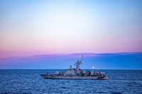 BALTIC SEA (March 9, 2023) The Swedish Navy first-in-its-class HSwMS Stockholm (P11) steams alongside the Arleigh Burke-class guided-missile destroyer USS Porter (DDG 78), not pictured, March 9, 2023. Porter is on a scheduled deployment in the U.S. Naval Forces Europe area of operations, employed by the U.S. Sixth Fleet to defend U.S., allied and partner interests. (U.S. Navy photo by Mass Communication Specialist 2nd Class Sawyer Connally)