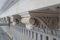 Architecture details of the U.S. Capitol Building.