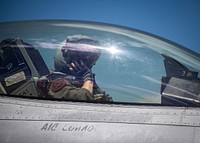 U.S. Air Force 1st Lt. Miranda &lsquo;T-Rex&rsquo; Jones, pilot, 157th Fighter Squadron, South Carolina Air National Guard, prepares for take off in an F-16 Fighting Falcon during exercise Sentry Savannah 22-1 at the Air Dominance Center in Savannah, Georgia, May 11, 2022. 