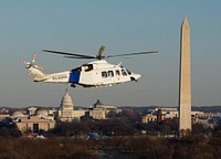 AW flight in Washington for Inagural air security