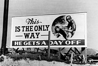 Billboard Oak Ridge During World War II