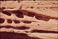 Eroded sandstone, part of Indian ruins dating from 1100 to 1300 A.D., 05/1972. Photographer: Norton, Boyd. Original public domain image from Flickr