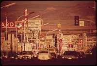Street scene in east Las Vegas, May 1972. Photographer: O'Rear, Charles. Original public domain image from Flickr