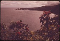 Honomanu Bay lies in a conservation district of the island, November 1973. Photographer: O'Rear, Charles. Original public domain image from Flickr