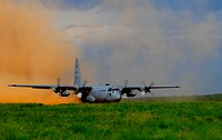 A C-130 Hercules aircraft takes off during Joint Operations Access Exercise (JOAX) 12-2 at Fort Bragg, N.C., June 5, 2012.
