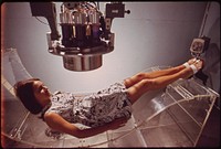 Whole body counter is used to measure natural levels of radiation, June 1972. Photographer: O'Rear, Charles. Original public domain image from Flickr