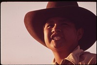 At the "Junior Rodeo," sponsored by the Parker Indian Rodeo Association and held on the Colorado River Indian Reservation, May 1972. Photographer: O'Rear, Charles. Original public domain image from Flickr