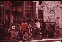 Sidewalk Merchandise On Chicago's South Side. Many Of The City's Black Businessmen Started Small And Grew By Working Hard Today Chicago Is Believed To Be The Black Business Capital Of The United States, 06/1973. Photographer: White, John H. Original public domain image from Flickr
