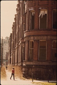Empty Housing In The Ghetto On Chicago's South Side Structures Such As This Have Been Systematically Vacated As A Result Of Fires, Vandalism Or Failure By Owners To Provide Basic Tenant Services, 05/1973. Photographer: White, John H. Original public domain image from Flickr
