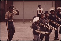 The Kadats Of America, Chicago's Most Loved Young Black Drill Team, Are Shown Performing On A Sunday Afternoon, 08/1973. Photographer: White, John H. Original public domain image from Flickr