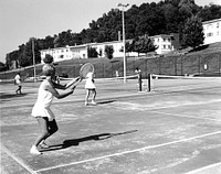 Playing Tennis Oak Ridge 1968