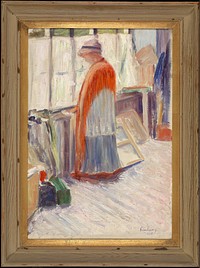 In the studio, 1910 by Hugo Simberg