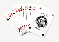 Card deck isolated graphic psd