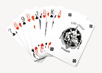 Card deck, isolated object on white