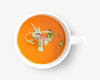 Tomato soup image graphic psd