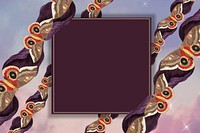 Vintage butterfly frame pattern background