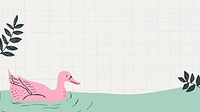 Duck grid computer wallpaper, animal illustration