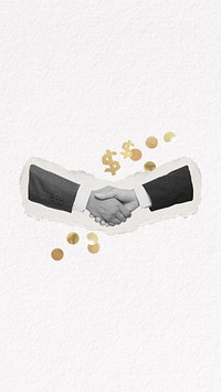 Business deal white mobile wallpaper partnership remix