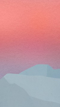 Pink sunset sky iPhone wallpaper, gradient aesthetic background