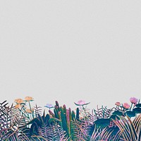 Henri Rousseau's nature art remix background. Remixed by rawpixel.