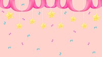 Birthday desktop wallpaper, cute party design