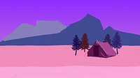 Pink & purple adventure desktop wallpaper, acrylic texture design