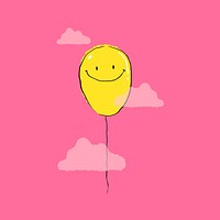 Happy balloon background design