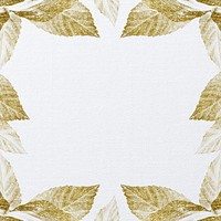 Gold leaf border background, white textured design