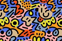 Abstract pop art background, colorful pattern design