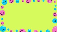 Colorful emoticon frame HD wallpaper
