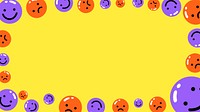 Funky emoticons frame HD wallpaper, vivid design